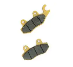 Колодки тормозные (диск)   4T GY6 50-150   (RACE/STORM, ухо в право, желтые)   MANLE