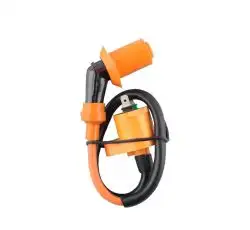Катушка зажигания (тюнинг) 4T GY6 50-150, Honda DIO (оранжевая, +насвечник) (TM) EVO