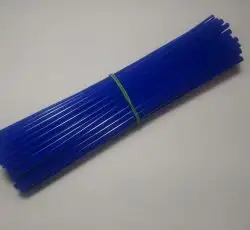 Накладки на спицы защитные (24 см.компл. 72 шт., синие) VV