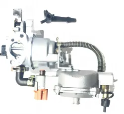 Карбюратор м/б, бензогенератор 168F/170F (6,5/7Hp) с газовым редуктором (пропан-бутан) (механизм рычажный) с переключателем LIBA