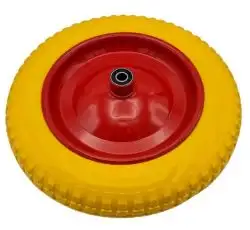 Колесо 3,50 -8 TL (бескамерное, под ось d-20мм) (желтое) KOSA