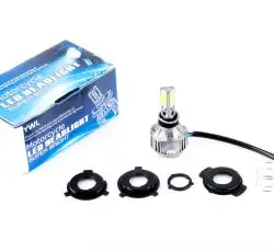Лампа диодная универсальная с переходниками   (12V 8W/12W, 2 кристалла)   YWL