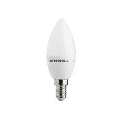 Лампа светодиодная LED C37, E14, 5Вт, 150-300В, 4000K, 30000ч  (Свеча)   GHI