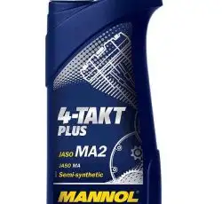 Масло 4T, 1л (SAE 10W-40, полусинтетика, 4-Takt Plus API SL) MANNOL VDKI