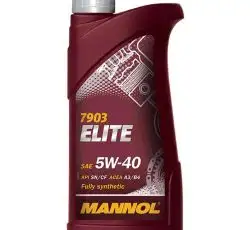 Масло   4T, 1л   (SAE 5W-40, синтетика, Elite 5W-40 API SN/CF)   MANNOL