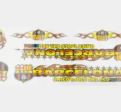 Наклейки (набор) спонсор BARCELONA (34х13см) (#5965)
