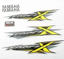 Наклейки (набор) Yamaha X-FORCE (30х6см, желтые) (#7438)