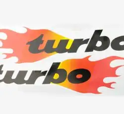Наклейки (набор) TURBO (23х13см) (#0203)