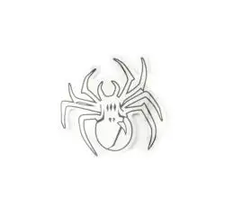 Наклейка   декор   SPIDER   (9х9см)   (#6883)