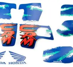 Наклейки (набор)   Honda CRM   (35х23см, синие)   (#2424)