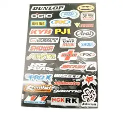 Наклейки (набор) спонсоры, мультибренд (44х30см) (#5991B)