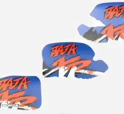 Наклейки (набор)   Honda BAJA   (34х21см, 5шт)   (#5739)