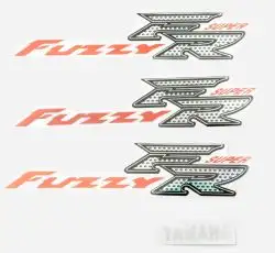 Наклейки (набор)   Yamaha FUZZY   (30х7см, 4шт)   (#7461)