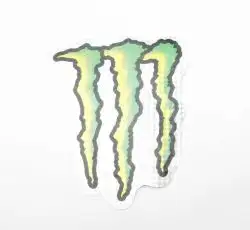 Наклейка логотип MONSTER ENERGY (21х16см) (#7312F)
