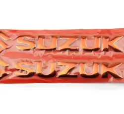 Наклейка   буквы   SUZUKI   (20х6см, 2шт, красные)   (#4752)