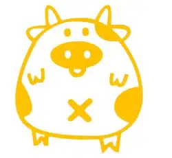 Наклейка   декор   PIG   (желтая)   (#HQ5)
