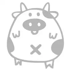 Наклейка   декор   PIG   (хром)   (#HQ5)