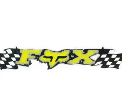 Наклейка логотип FOX (24x5см, желтая) (#3267)
