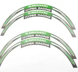 Наклейка   на колесо 17/18   KAWASAKI   (зеленая)   (#6058A)