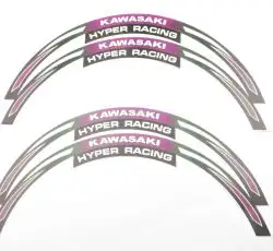 Наклейка   на колесо 17/18   KAWASAKI   (розовая)   (#6058A)