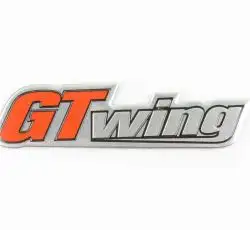 Наклейка шильдик GT WING (хром) (#4571)