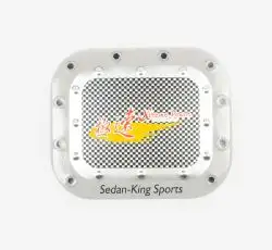 Наклейка на крышку бака   SEDAN-KING SPORTS   (15х13см, стальная)   (#1625)