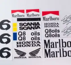 Наклейки (набор)  Honda   (22х11см)   (#7)