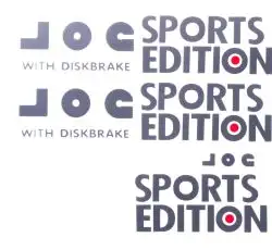 Наклейки (набор)   JOG SPORTS ED   (25х8см)   (#0627)