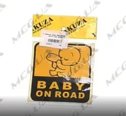 Наклейка   декор   BABY ON ROAD   (11.5x11.5см)   (#3568)