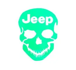 Наклейка   логотип   JEEP   (16x13см)   (#HQ092)