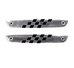 Наклейка (набор)   шильдик   CHECKERED FLAGS   (13.5x2см)