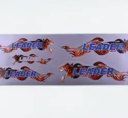 Наклейки   (набор) LEADER   (48х16см, серые) EVO