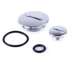 Пробка левой крышки   CB/CG 125/250   (пара, хром)