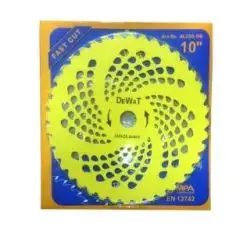 Нож мотокосы   40T   (Ø255/25.4 mm)   (победитовые зубья)   (желтый )   BEST