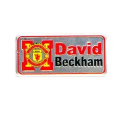 Наклейка   DAVID BECKHAM (16х5см)