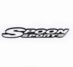 Наклейка   логотип   SPOON SPORTS   (13x2см, алюминий)   (#1643)