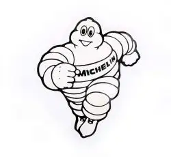 Наклейка логотип MICHELIN (6х8см) (#0148)