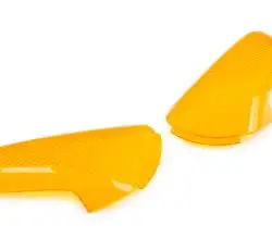 Стекло поворотов зад (пара) Suzuki LETS 1/2/3 (желтое) KOMATCU