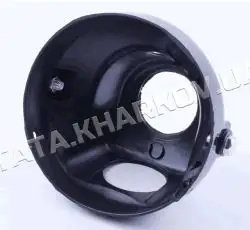 Корпус фары Delta (круглая, пластик) AMG