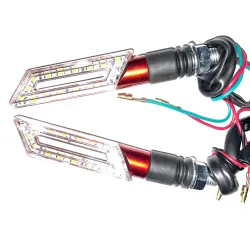 Поворот светодиодный, катана   (15 LED, красный, тюнинг)   JS