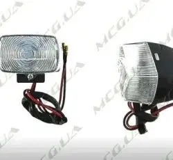 Поворот светодиодный, прямоугольный   (5 LED, белое стекло)   JS