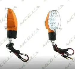Поворот светодиодный, лодочка   (15 LED, золото, белое стекло, алюминий)   JS