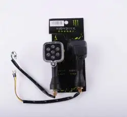 Повороты светодиодные (пара)   квадратные   (черные, прозрачные, 7 диодов)   MONSTER ENERGY