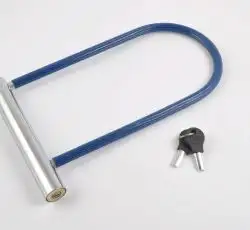 Замок противоугонный   (U-образная скоба, L-250mm, d-10mm)   (синий)   LOCK