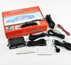 Парктроник    mod:LH-811B   (датчики белые 4шт, LCD, штурман, монтажный комплект)   KAMEILONG