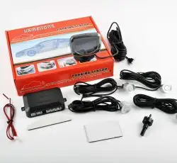 Парктроник   mod:LH-813B   (датчики серебристые 4шт, LCD, штурман, монтажный комплект)   KAMEILONG