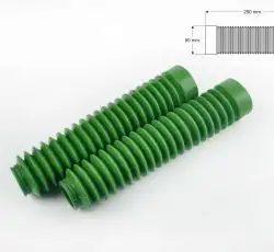 Гофры передней вилки (пара)   универсальные   L-250mm, d-30mm, D-50mm   (зеленые)   MZK