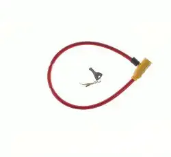 Замок на колесо   (трос 650*10mm) (с ключом, AV-LJ-23A)   VELL
