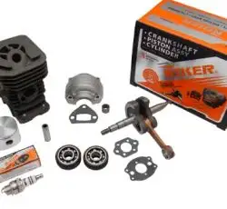 Поршневая б/п (ЦПГ)   для Husqvarna 137   (Ø38)   (черная, +коленвал)   (NOKER)   KOSA
