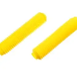 Гофры передней вилки (пара)   универсальные   L-330mm, d-40mm, D-55mm   (жёлтые)   MZK